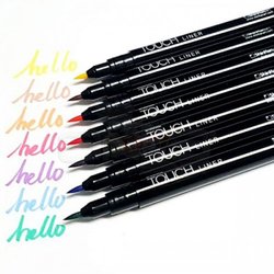 Touch Liner Brush Renkli 12li Fırça Uçlu Kalem Set SH4305012 - Thumbnail