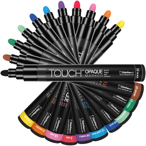 Touch Opaque Marker 15 Colors Set-Medium 