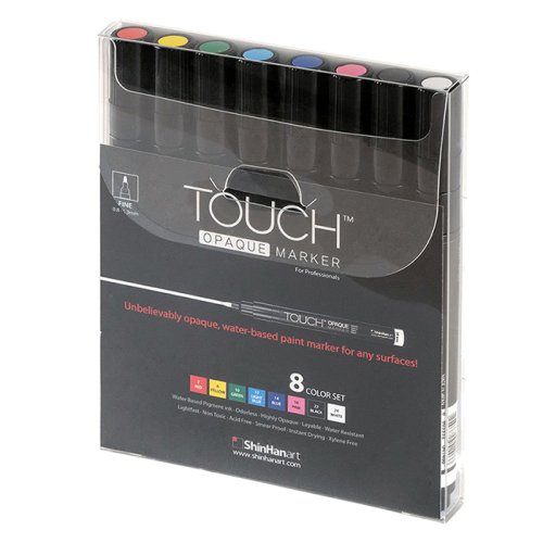 Touch Opaque Marker 8 Colors Set-Fine