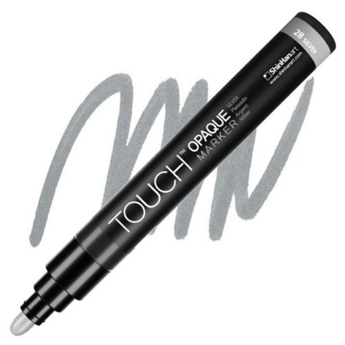 Touch Opaque Marker Medium Silver - Silver