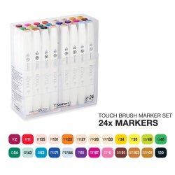 Touch - Touch Twin Brush Marker Kalem 24lü Set (1)