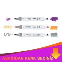 Touch - Touch Twin Brush Marker Çift Uçlu Marker İndirimli Renkler