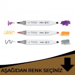 Touch - Touch Twin Brush Marker Çift Uçlu Marker Kahverengi Tonlar