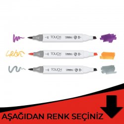 Touch - Touch Twin Brush Marker Çift Uçlu Marker Kırmızı Tonlar