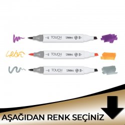 Touch - Touch Twin Brush Marker Çift Uçlu Marker Metalik Tonlar