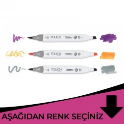 Touch - Touch Twin Brush Marker Çift Uçlu Marker Pembe Tonlar