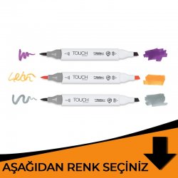 Touch - Touch Twin Brush Marker Çift Uçlu Marker Turuncu Tonlar