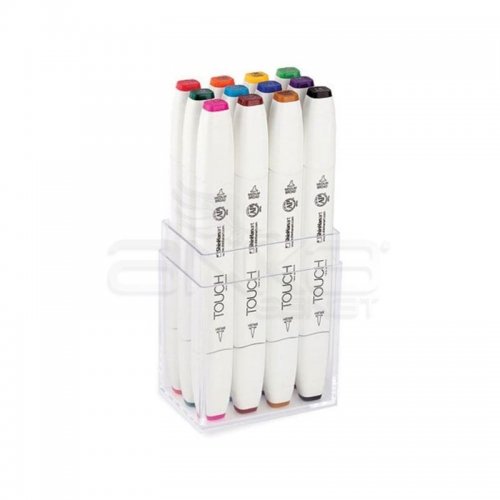 Touch Twin Brush Marker Kalem 12li Set Ana Renkler