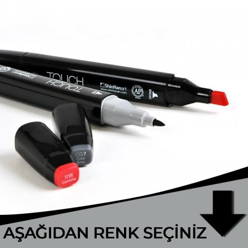 Touch Twin Marker Çift Uçlu Marker Gri Tonlar