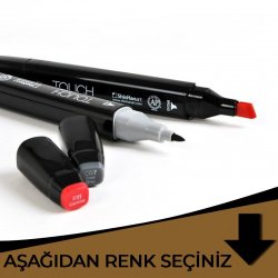 Touch - Touch Twin Marker Çift Uçlu Marker Kahverengi Tonlar