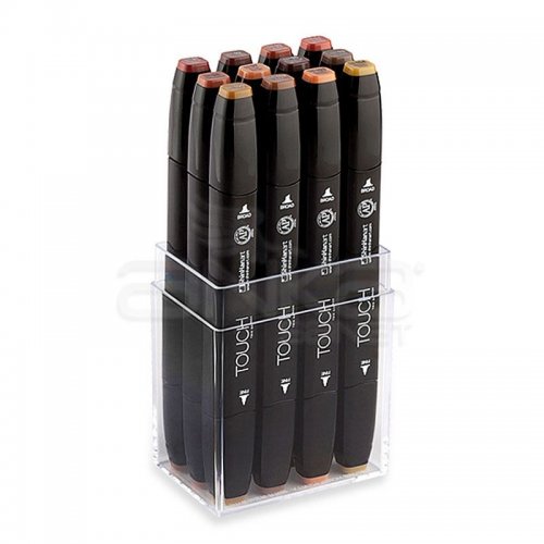 Touch Twin Marker Kalem 12li Set Ahşap Renkler