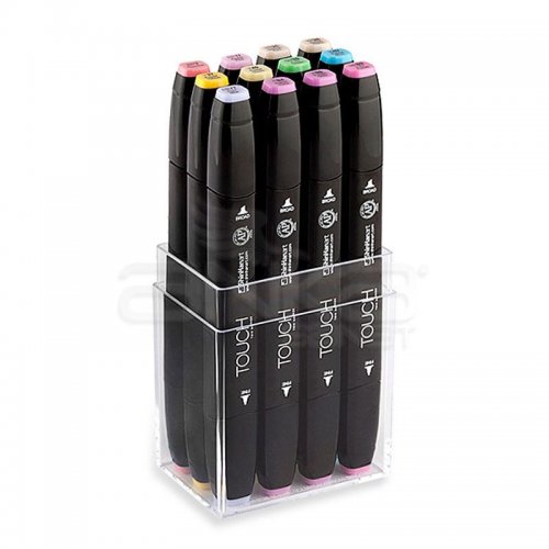 Touch Twin Marker Kalem 12li Set Pastel Renkler