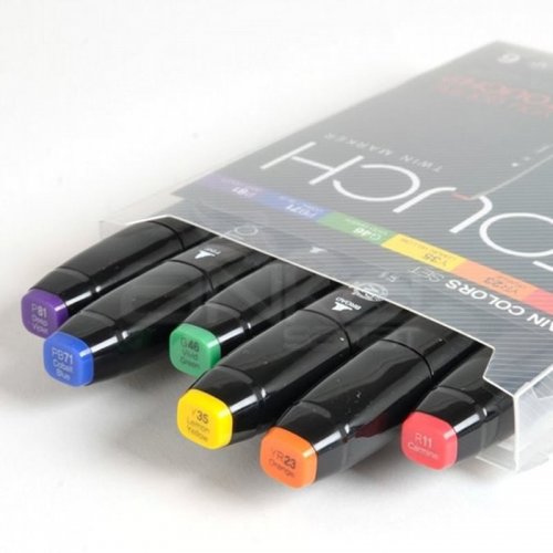 Touch Twin Marker Kalem 6lı Set Main Colors