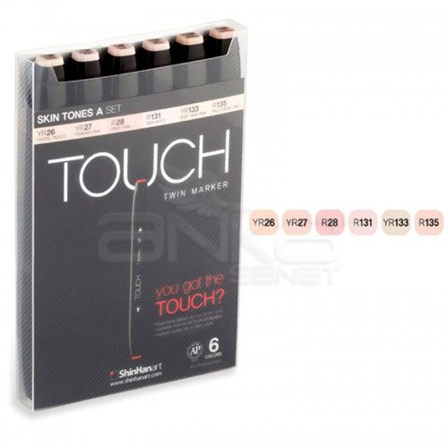 Touch Twin Marker Kalem 6lı Set Skin Tones A