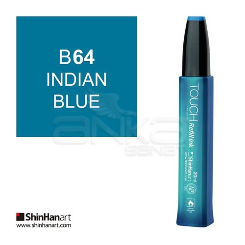 Touch Twin Marker Refill İnk 20ml B64 İndian Blue - B64 İndian Blue