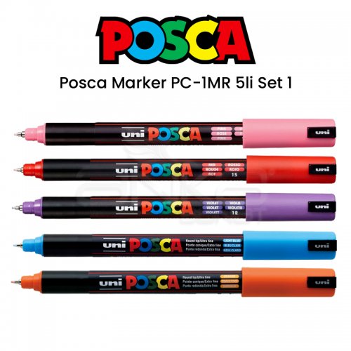 Uni Posca Marker PC-1MR 5li Set 1