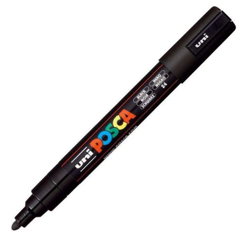 Uni Posca Marker PC-5M 1.8-2.5MM Black - Black