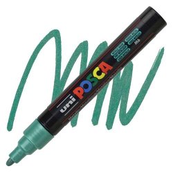 Anka Art - Uni Posca Marker PC-5M 1.8-2.5MM Metallic Green