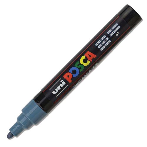 Uni Posca Marker PC-5M 1.8-2.5MM Slate Grey - Slate Grey