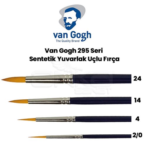 Van Gogh 295 Seri Sentetik Yuvarlak Uçlu Fırça