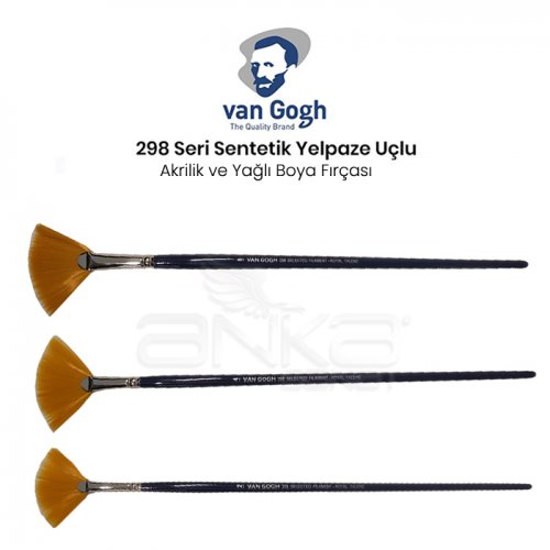 Van Gogh 298 Seri Sentetik Yelpaze Uçlu Fırça