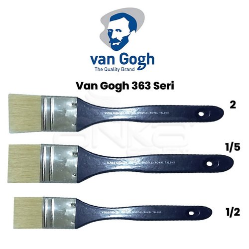 Van Gogh 363 Seri Beyaz Kıl Vernik Fırçası