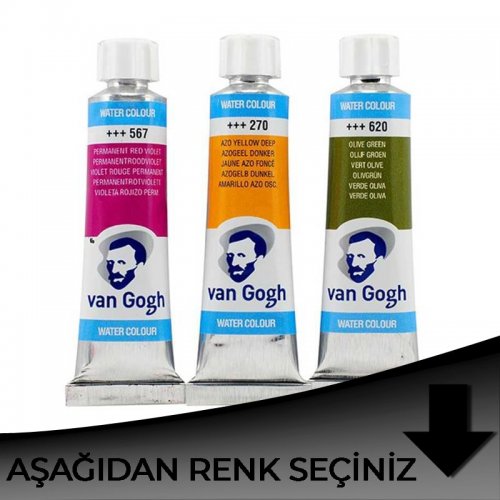 Van Gogh Tüp Sulu Boya 10ml Siyah Tonlar