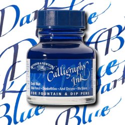 Cadence - Winsor & Newton Calligraphy Mürekkebi 30ml Dark Blue 222