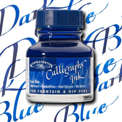 Winsor & Newton Calligraphy Mürekkebi 30ml Dark Blue 222 - 222 Dark Blue