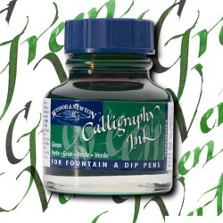 Marabu - Winsor & Newton Calligraphy Mürekkebi 30ml Green 289