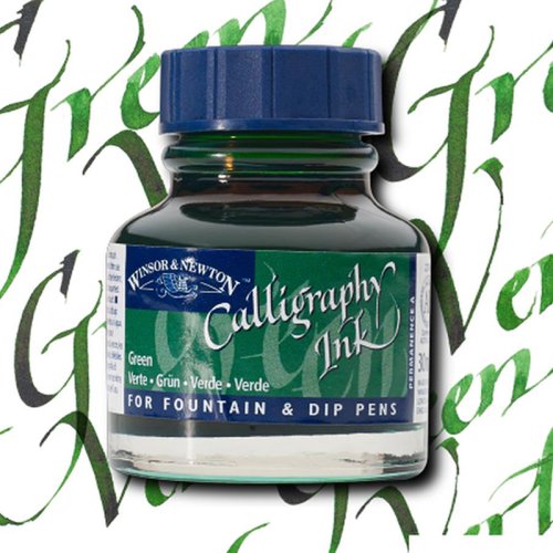 Winsor & Newton Calligraphy Mürekkebi 30ml Green 289 - 289 Green