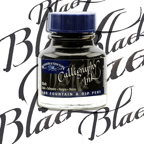 Winsor & Newton Calligraphy Mürekkebi 30ml Black 30