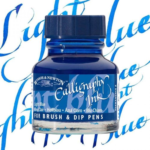 Winsor & Newton Calligraphy Mürekkebi 30ml Light Blue 350