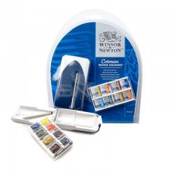 Winsor&Newton - Winsor Newton Cotman Mini Sulu Boya Seti 8li