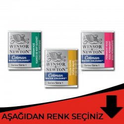 Winsor&Newton - Winsor & Newton Cotman Sulu Boya 1/2 Tablet Kırmızı Tonlar