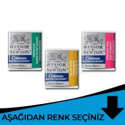 Winsor&Newton - Winsor & Newton Cotman Sulu Boya 1/2 Tablet Mavi Tonlar