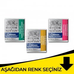 Winsor&Newton - Winsor & Newton Cotman Sulu Boya 1/2 Tablet Sarı Tonlar