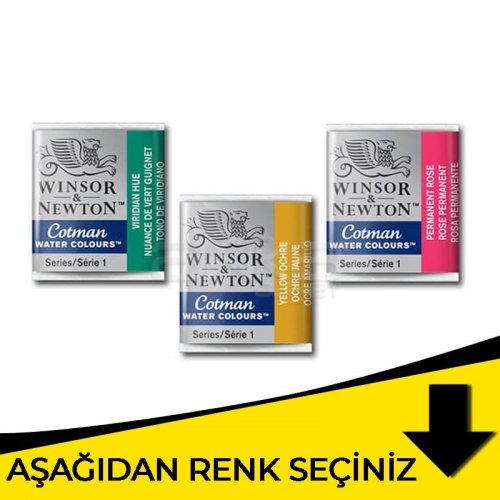 Winsor & Newton Cotman Sulu Boya 1/2 Tablet Sarı Tonlar