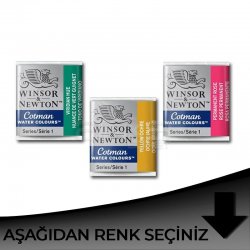 Winsor&Newton - Winsor & Newton Cotman Sulu Boya 1/2 Tablet Siyah Tonlar