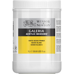 Galeria - Winsor & Newton Galeria Acrylic Mediums White Gesso Primer 1000ml