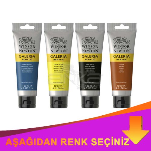 Winsor & Newton Galeria Akrilik Boya 120ml İndirimli Renkler