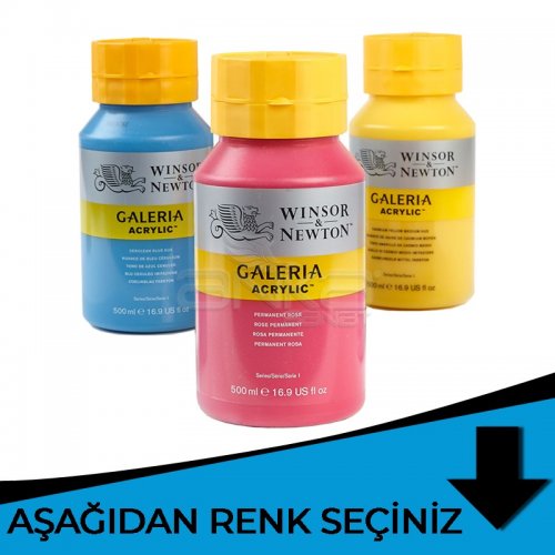 Winsor & Newton Galeria Akrilik Boya 500ml Mavi Tonlar