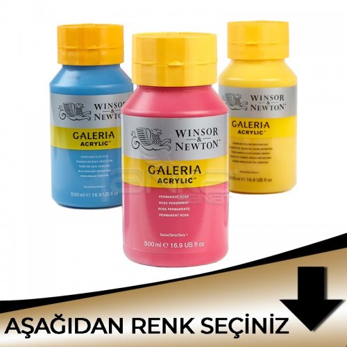 Winsor & Newton Galeria Akrilik Boya 500ml Metalik Tonlar