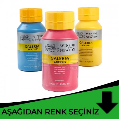 Winsor & Newton Galeria Akrilik Boya 500ml Yeşil Tonlar