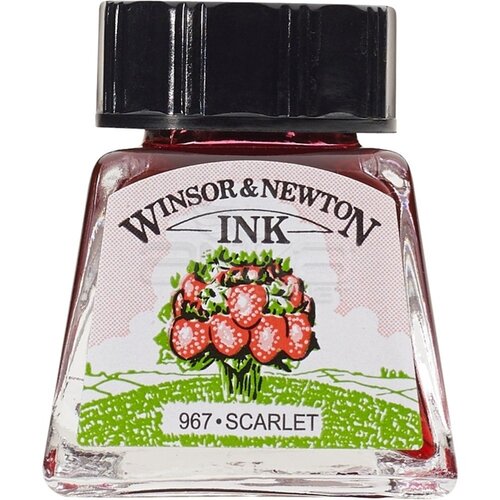 Winsor & Newton Ink Çini Mürekkebi 14ml 601 Scarlet - 601 Scarlet