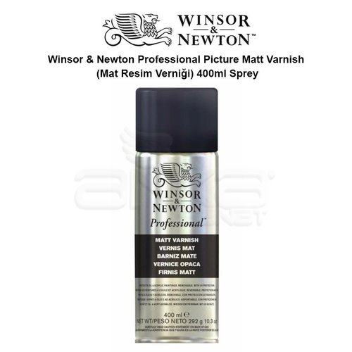 Winsor & Newton Professional Picture Matt Varnish (Mat Resim Verniği) 400ml Sprey