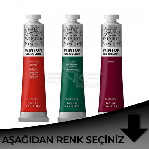 Winsor & Newton Winton Yağlı Boya 200ml Siyah Tonlar