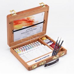 Winsor & Newton Artist Sulu Boya 12li Tüp Ahşap Kutu - Thumbnail