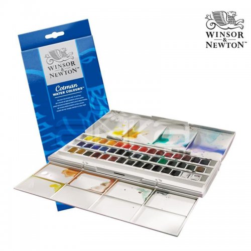 Winsor & Newton Cotman 45li Sulu Boya Seti 1/2 Tablet