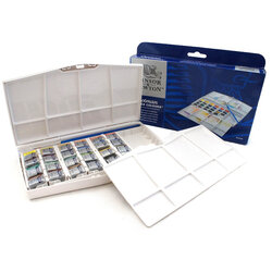 Winsor&Newton - Winsor & Newton Cotman Painting Plus Sulu Boya 24lü+Defter 26x36cm (1)